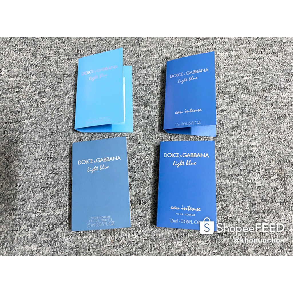 💥 Mẫu thử nước hoa nam/nữ Light Blue - Dolce DG