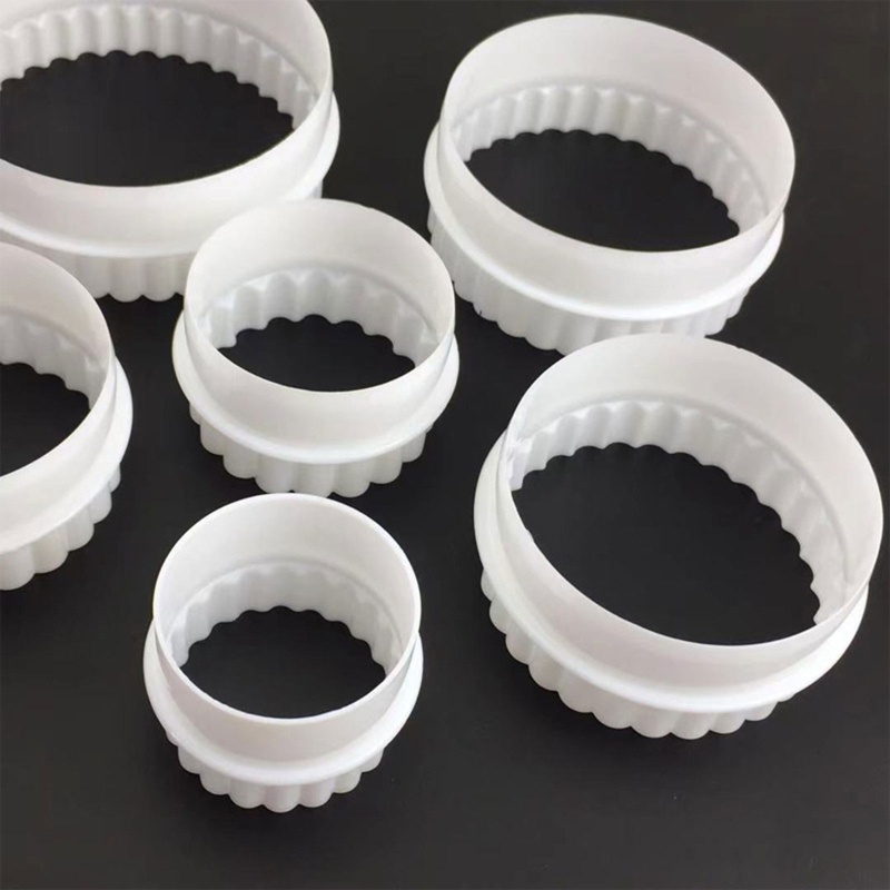 Set 6 Khuôn Cắt Bánh Hình Tròn Bằng Nhựa Tiện Dụng
