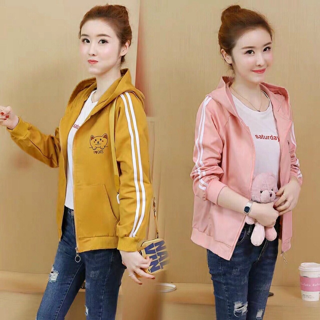 Áo Khoác Nữ 2 Lớp Dù iLoveCat