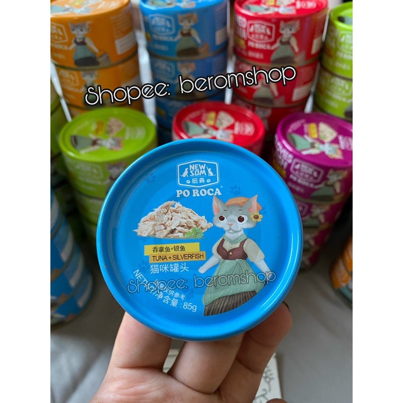 (100% thịt) Pate lon Poroca cho mèo 85g 5 vị cực ngon và chất lượng