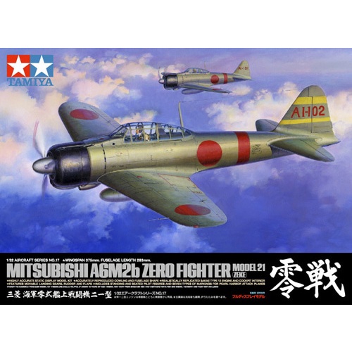 [TAMIYA] 60317 Mô hình máy bay quân sự 1/32 SCALE MITSUBISHI A6M2b ZERO FIGHTER MODEL 21 (ZEKE)