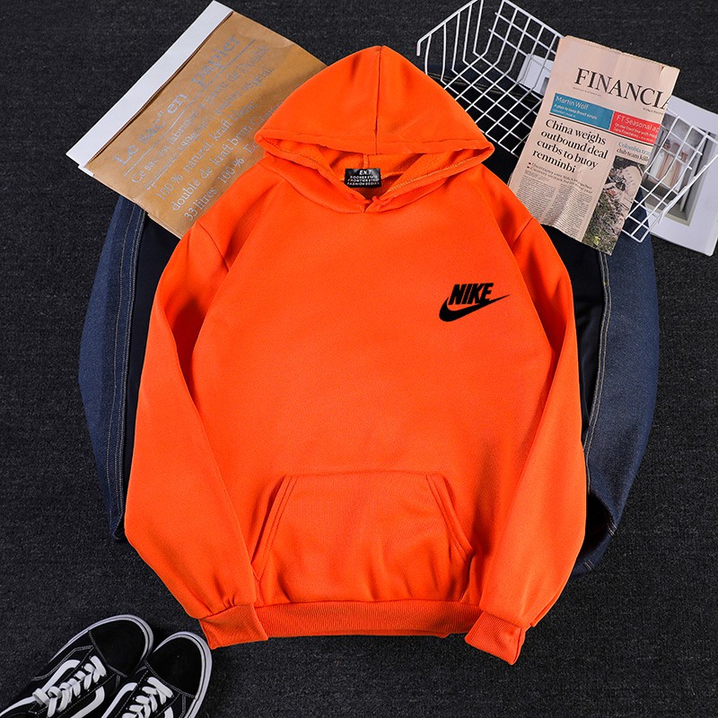 Áo khoác hoodie họa tiết Nike tay dài dáng rộng thời trang mùa thu phong cách hàn quốc dành cho cặp đôi