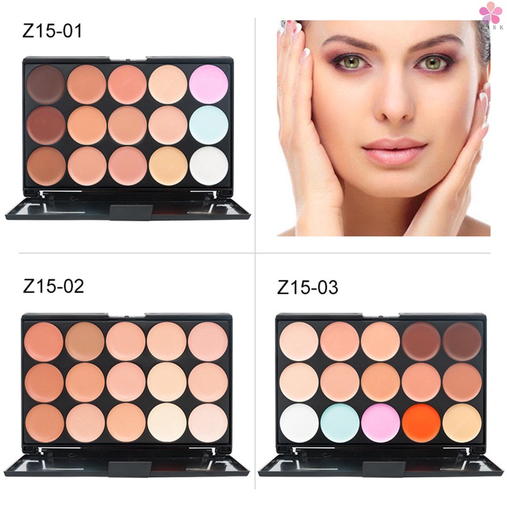 Bảng kem che khuyết điểm 15 màu chống nước chuyên nghiệp | BigBuy360 - bigbuy360.vn