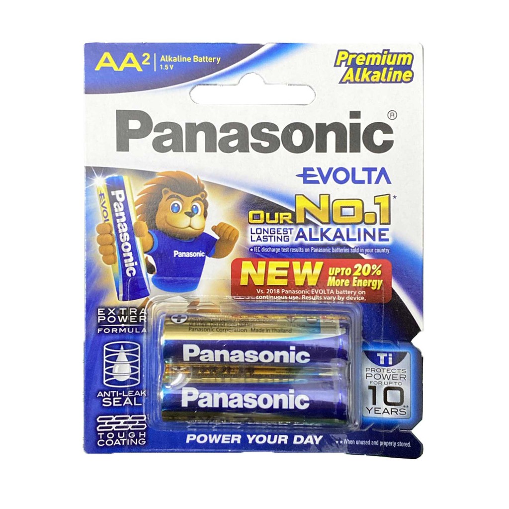 PIN PANASONIC AA ALKALINE EVOLTA LR6EG 2B VỈ 2 VIÊN.