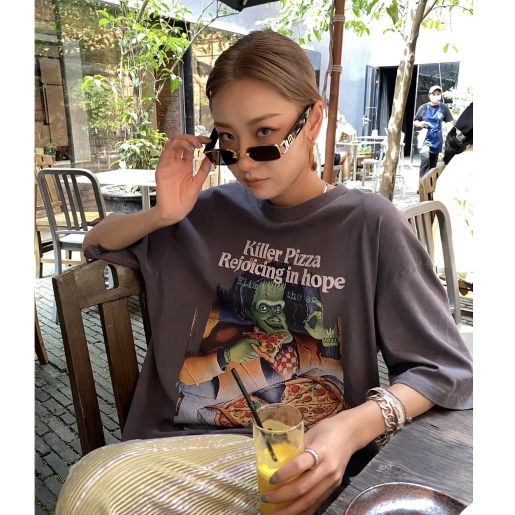 Kính gọng kim loại hình chữ nhật GW 002 03 - GM