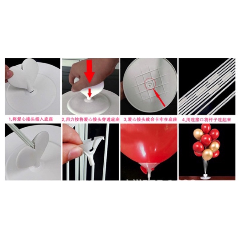 Trụ bóng giả bính bay Hidro chân nhựa