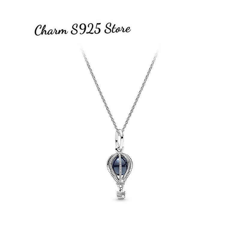 charm pan treo khinh khí cầu bạc s925 cao cấp