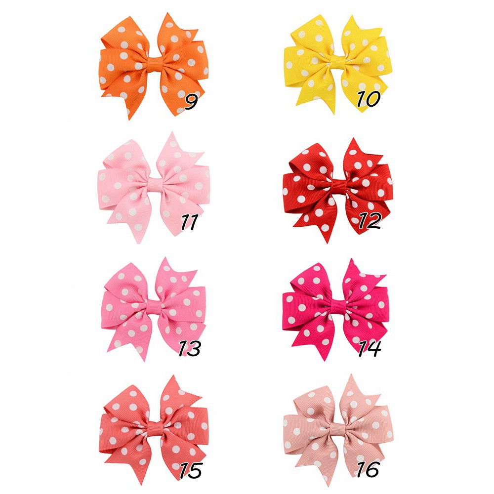 Kẹp tóc KIDSBOWS phối nơ thời trang cho bé gái tùy chọn màu sắc
