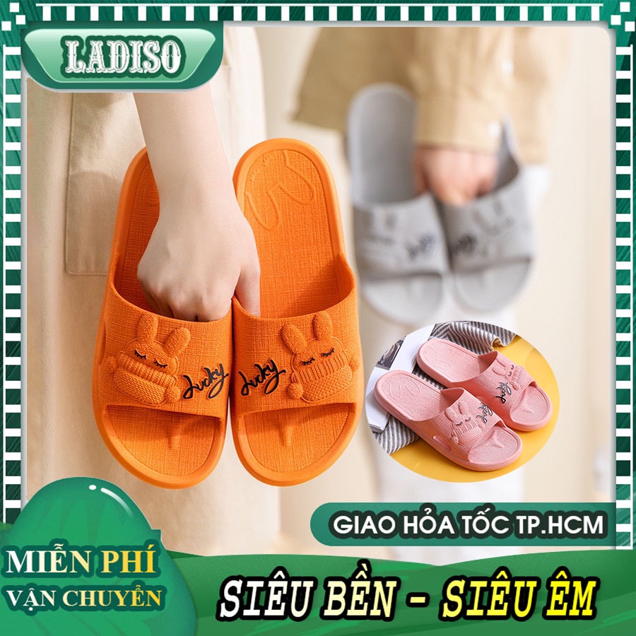 Dép nữ quai ngang đi trong nhà ngoài trời cực xinh chất liệu cao su non cao cấp siêu êm LADISO TT365