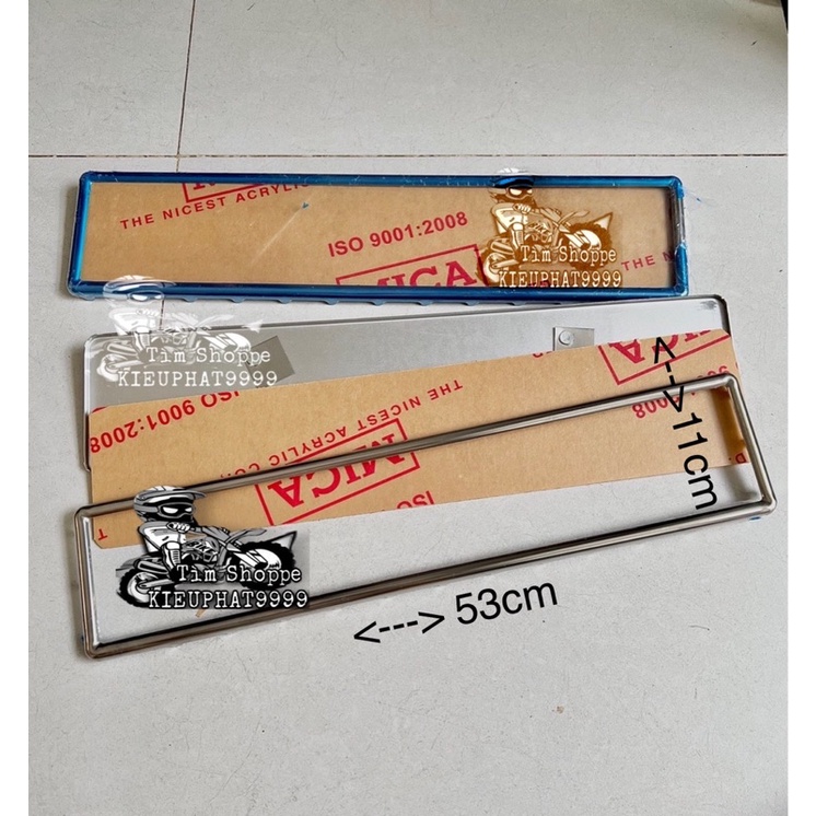 Khung BIỂN SỐ Ô TÔ Inox Bộ 3 Món _ Biển số xe hơi inox