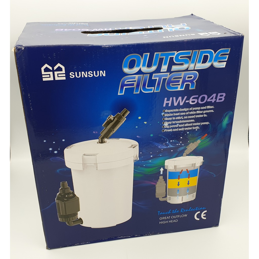 Lọc thùng SUNSUN HW-604B cho bể cá cảnh, thủy sinh