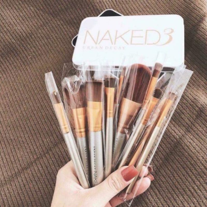 [Freeship]Bộ cọ trang điểm cá nhân Naked3 12 chi tiết