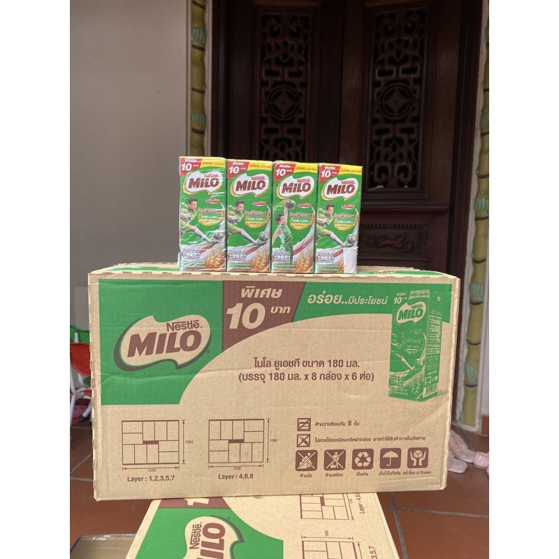 [DATE T11/2021] Thùng 48 hộp Milo pha sẵn Thái Lan 180ml