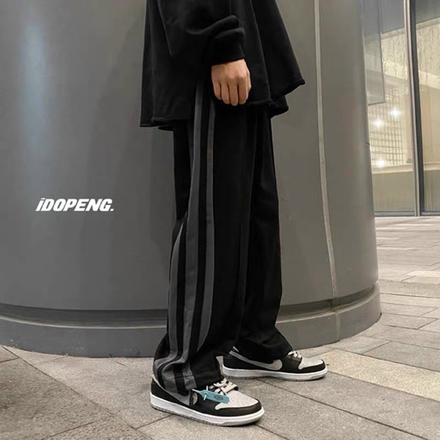 Quần thun 3 line viền xám hàng unisex cao cấp