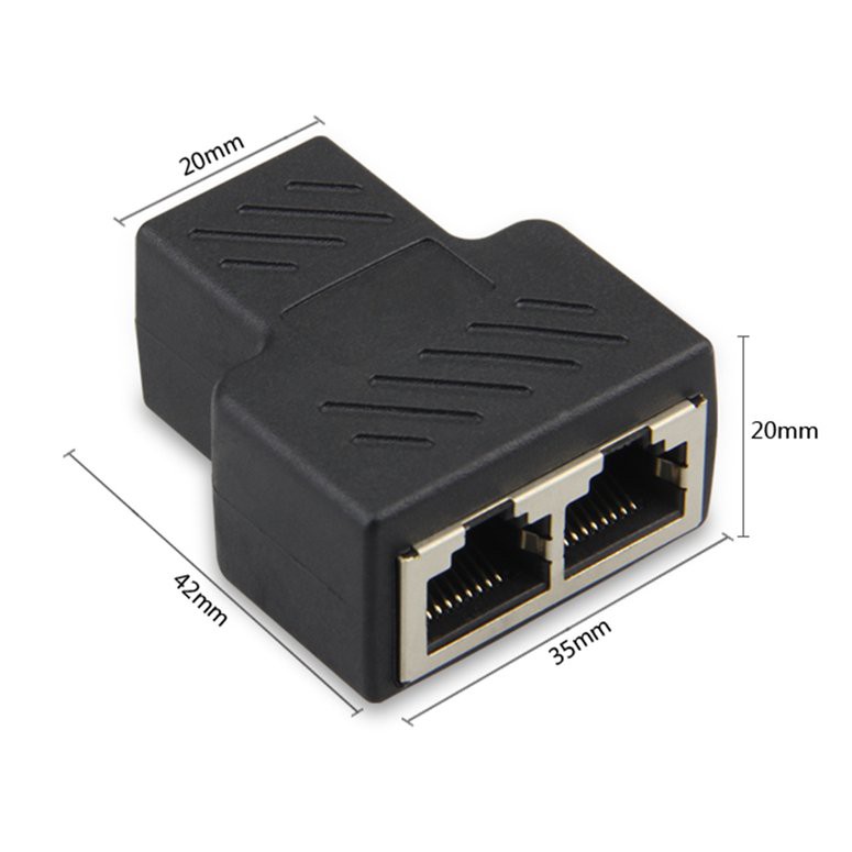 Bộ Chia 3 Cổng Mạng Lan Rj45 1 Sang 2 Chất Lượng Cao