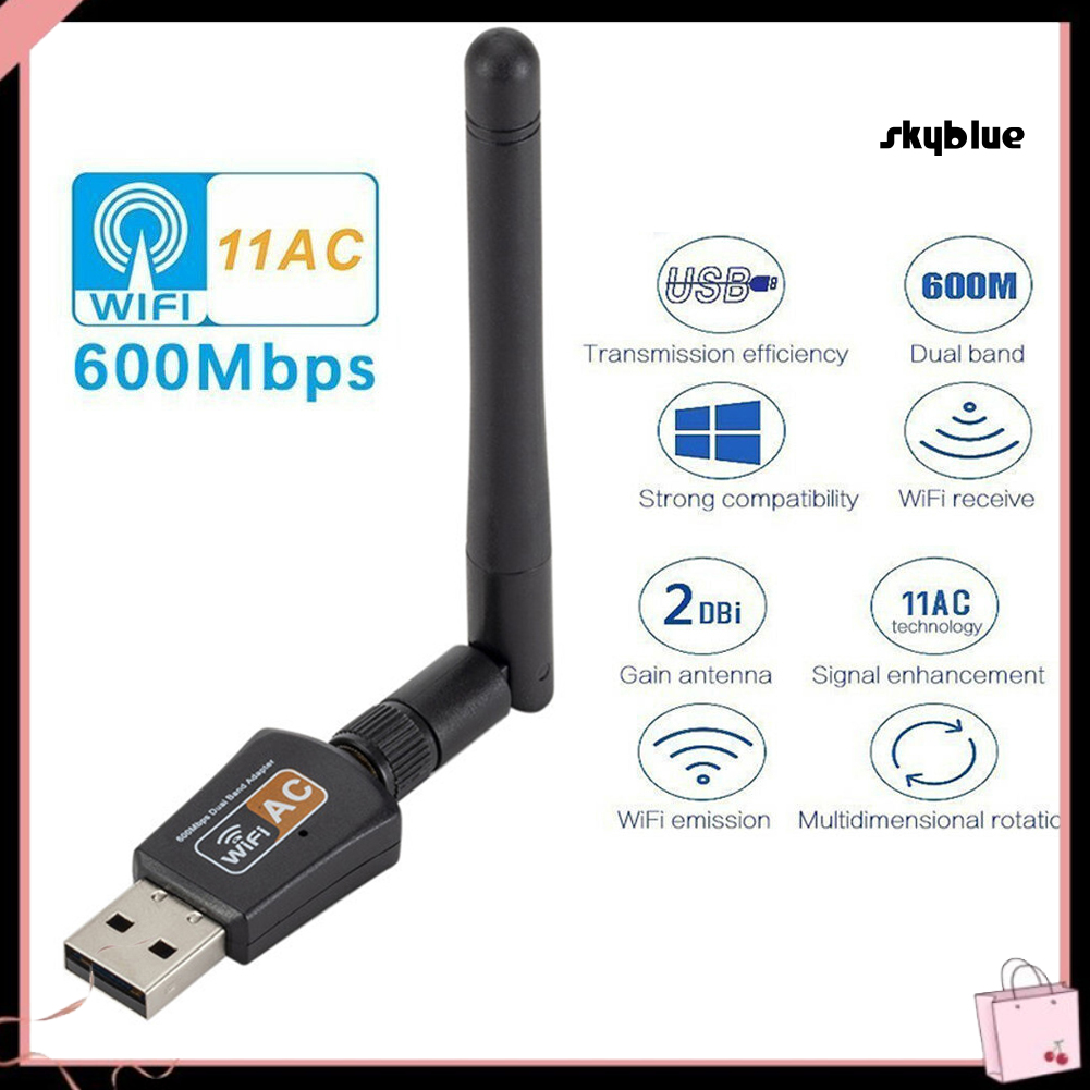 Usb Kết Nối Mạng Không Dây 600m 2.4 / 5.8ghz Có Ăng Ten | WebRaoVat - webraovat.net.vn