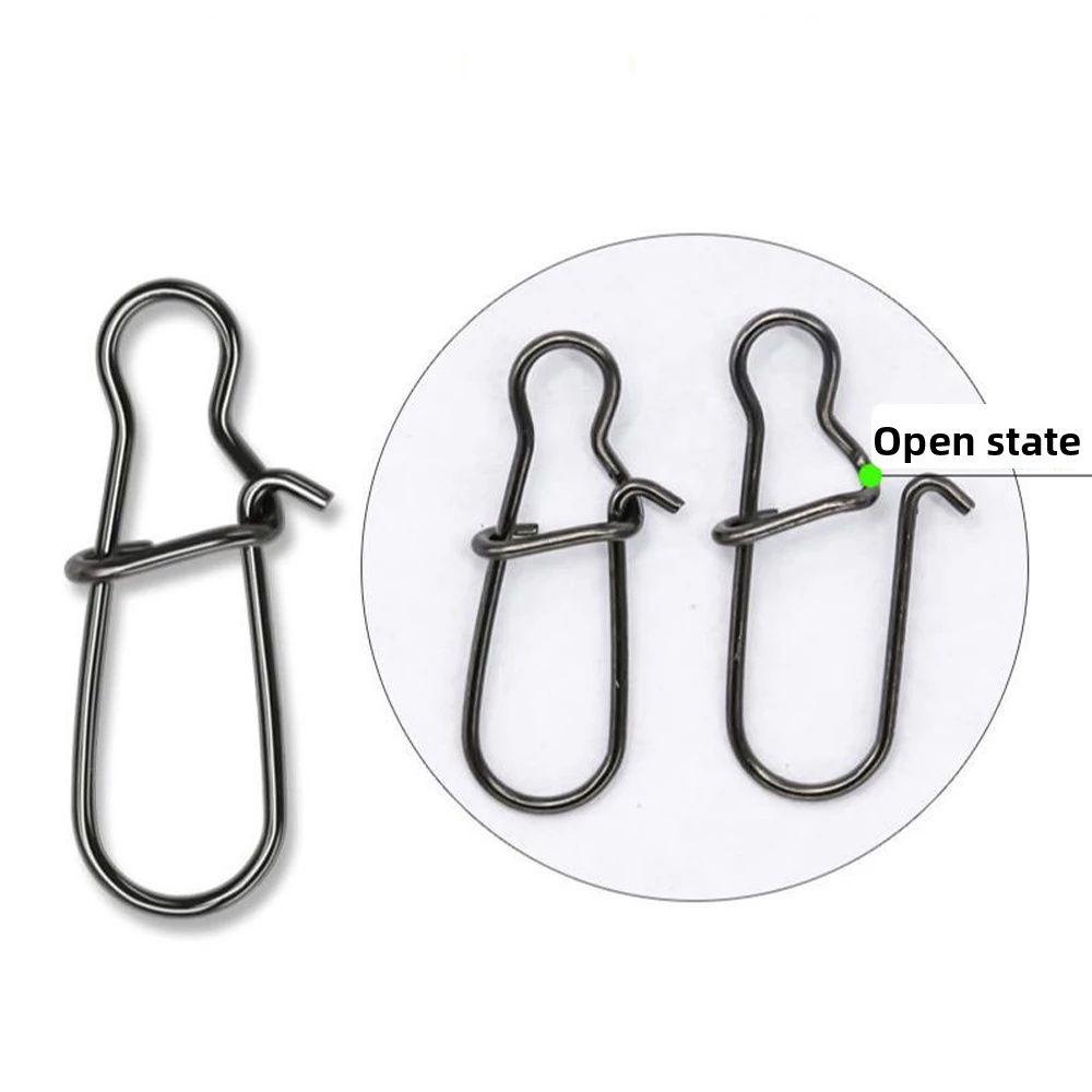 Set 100 Móc Khóa Câu Cá Dạng Xoay Dài Tiện Lợi Dành Cho Hoạt Động Ngoài Trời