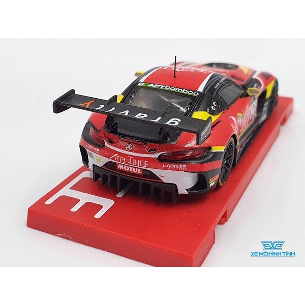 Xe Mô Hình Mercedes-AMG GT3 Matt Solomon Tỉ lệ 1:64 Hãng sản xuất Tarmac Works( Đỏ Juice )