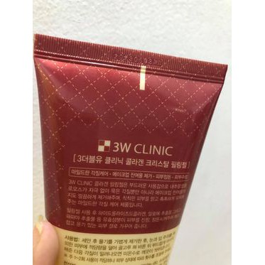 Gel tẩy tế bào chết cho da mặt thông thoáng lỗ chân lông ,sạch mụn 3w Clinic Collagen Crystal Pelling Gel 180ml