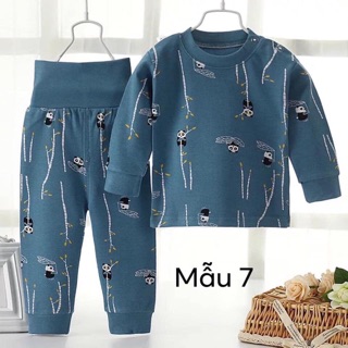 Bộ cotton cạp cao cho bé