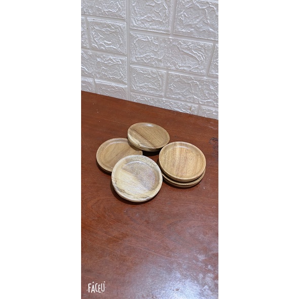 Xả kho lót cốc, đế lót ly bằng gỗ tự nhiên tần bì kích thước 10cm*10cm Minhome