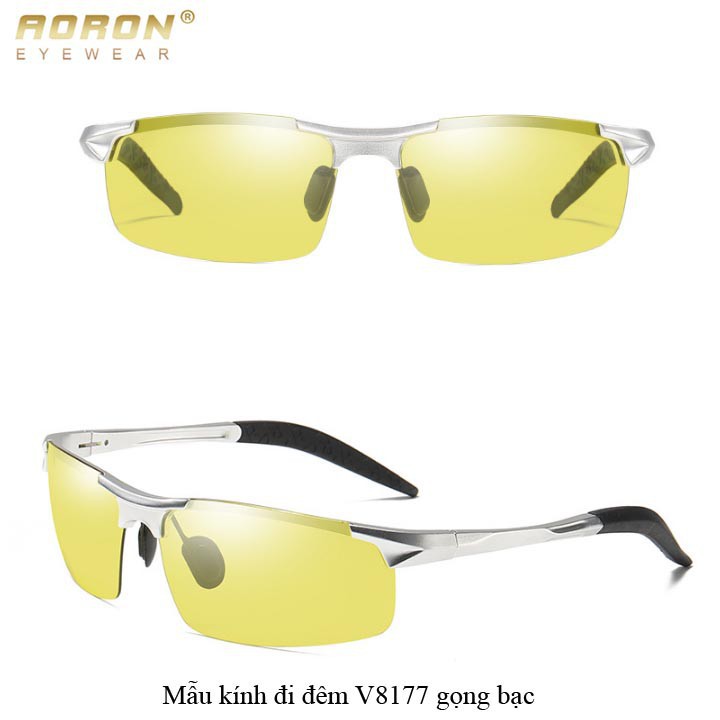  Kính Đi Đêm Cao Cấp AORON V8177  Xmã FD