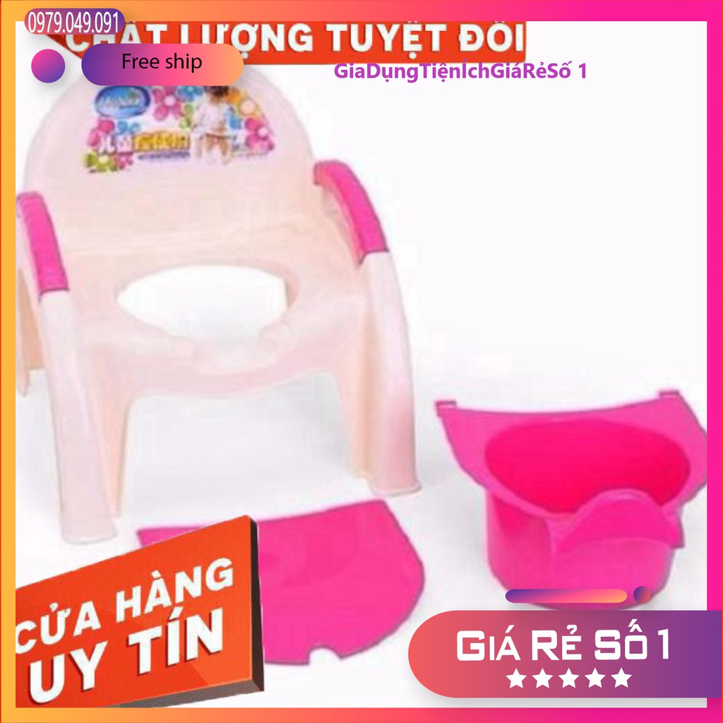 Bô ghế vệ sinh ⚡️FREESHIP⚡️ghế bô cho bé nhựa Việt Nhật (Nhiều màu) -bô đi vệ sinh cho bé siêu cute.
