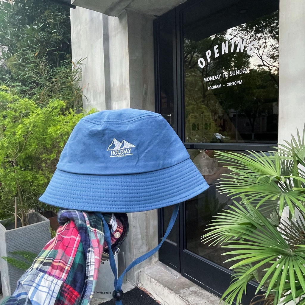 Mũ Bucket Chống Nắng / Gió Thêu Họa Tiết Phong Cách Nhật Bản Cổ Điển Thời Trang