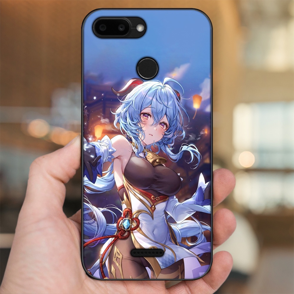 Ốp lưng Xiaomi Redmi 6 viền đen in hình Ganyu Genshin Impact