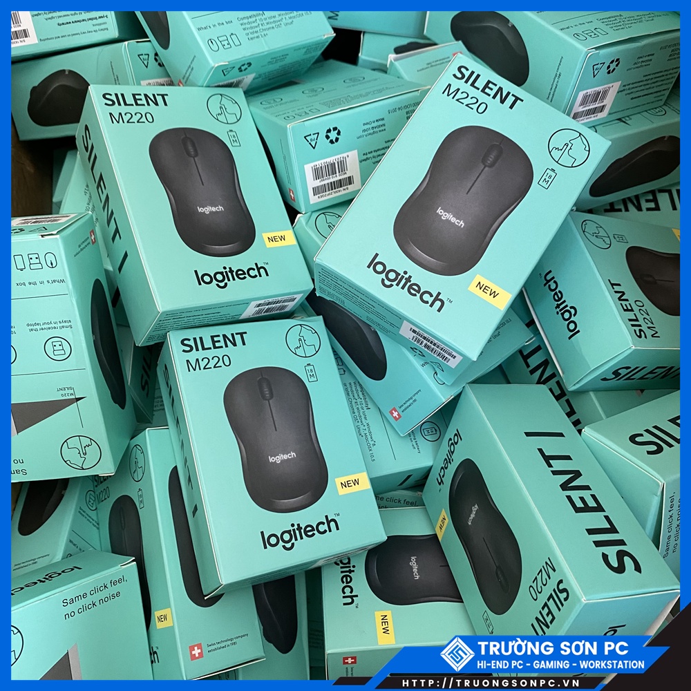 Chuột Không Dây LOGITECH M220 Không Tiếng Động - Có Công Tắc On/Off Độ Nhạy Cao | Bảo Hành 12 Tháng