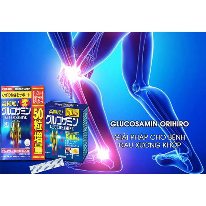 Viên uống Glucosamine Orihiro, viên bổ xương khớp Glucosamin Nhật Bản loại 900/950 viên