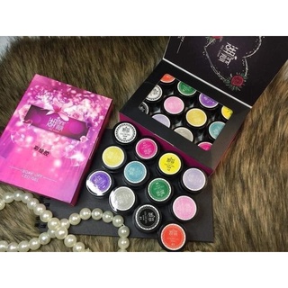 set gel vẽ đặc 12 màu