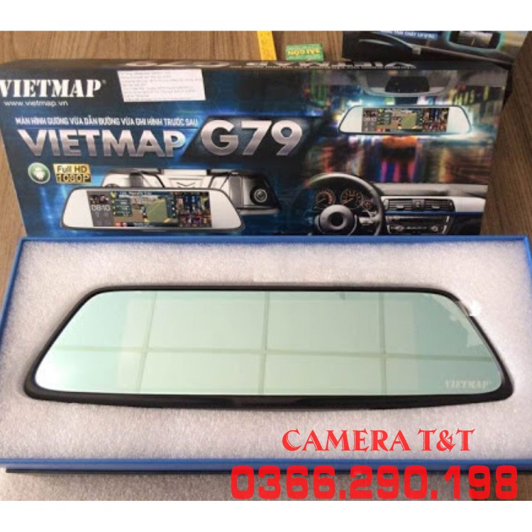 {NHẬP MÃ GIẢM 300K}CAMERA HÀNH TRÌNH VIETMAP G79 - MÀN HÌNH GƯƠNG VỪA DẪN ĐƯỜNG VỪA GHI HÌNH - TẶNG KÈM THẺ NHỚ VIETMAP | BigBuy360 - bigbuy360.vn