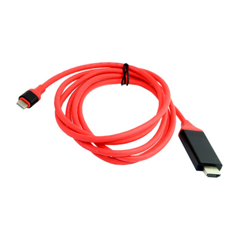 [Hot Sale]USB 3.1 Type C USB-C to 4K HDMI HDTV Cable For Samsung Galaxy S8 book Red