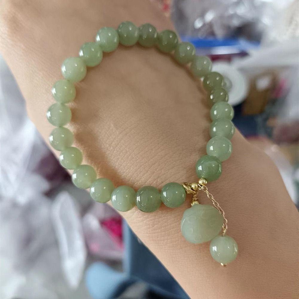 Vòng Tay Hạt Thủy Tinh Mặt Hoa Sen Phong Cách Vintage Dành Cho Nữ MXMUSTY