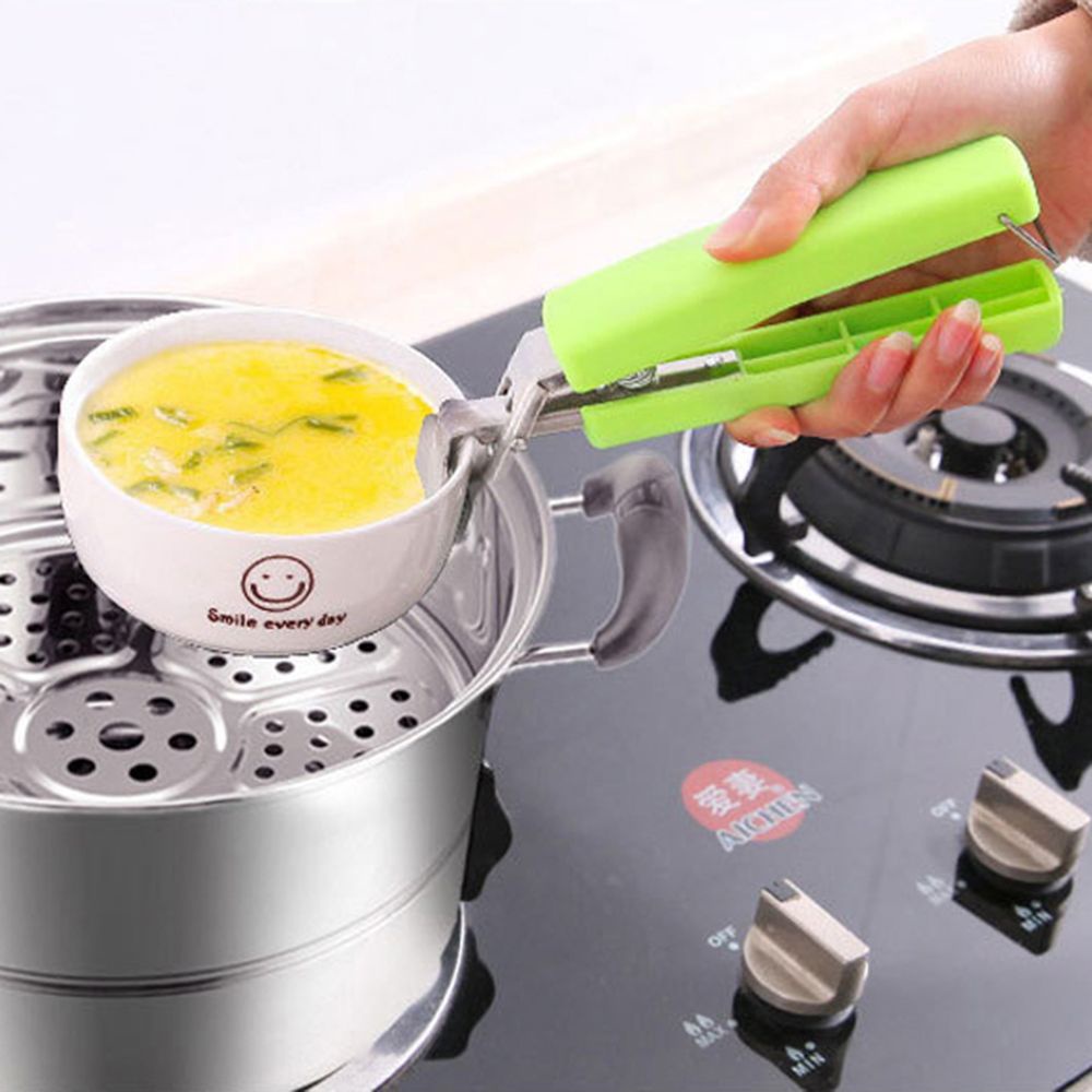 Kẹp gắp chén dĩa bằng silicon tiện dụng dành cho nhà bếp