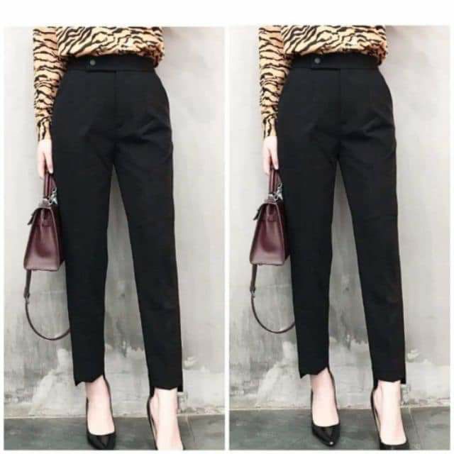 Quần baggy, ống lệch, gấu bằng