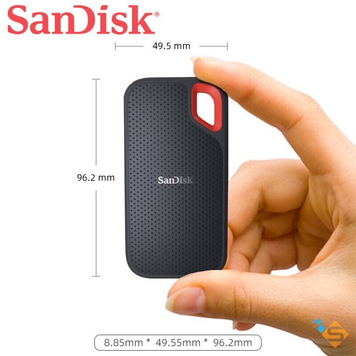 Ổ cứng di động SSD Sandisk Extreme Version 2 E61 500GB - 1TB - 2TB USB 3.2 Upto 1050MB/s - Bảo Hành Chính Hãng 5 Năm