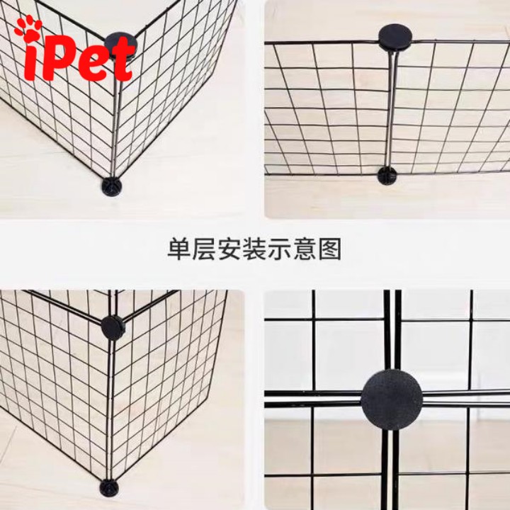 Combo Lưới Ghép Chuồng Quây Thú Cưng Chó Mèo ( tặng chốt ) - Combo 2 Ô - iPet Shop