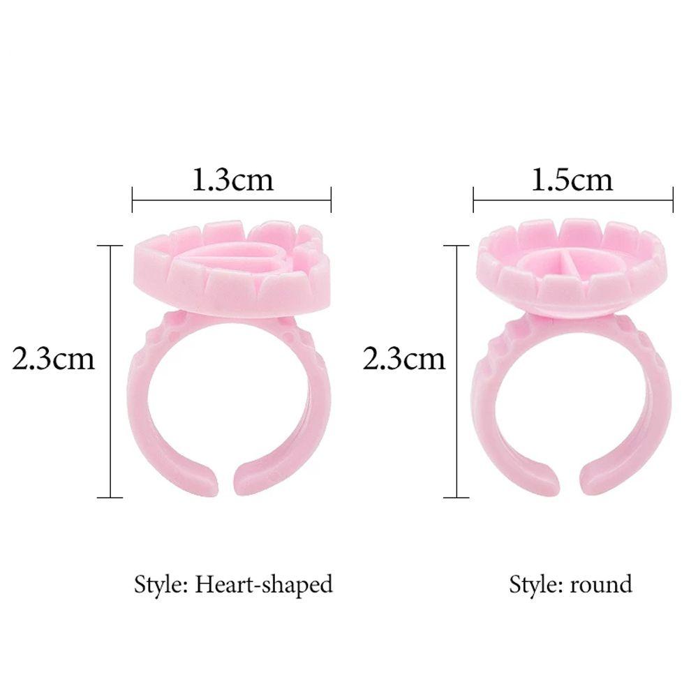 Set 100 Vòng Giá Đỡ Nhẫn Gắn Lông Mi Giả Tiện Dụng