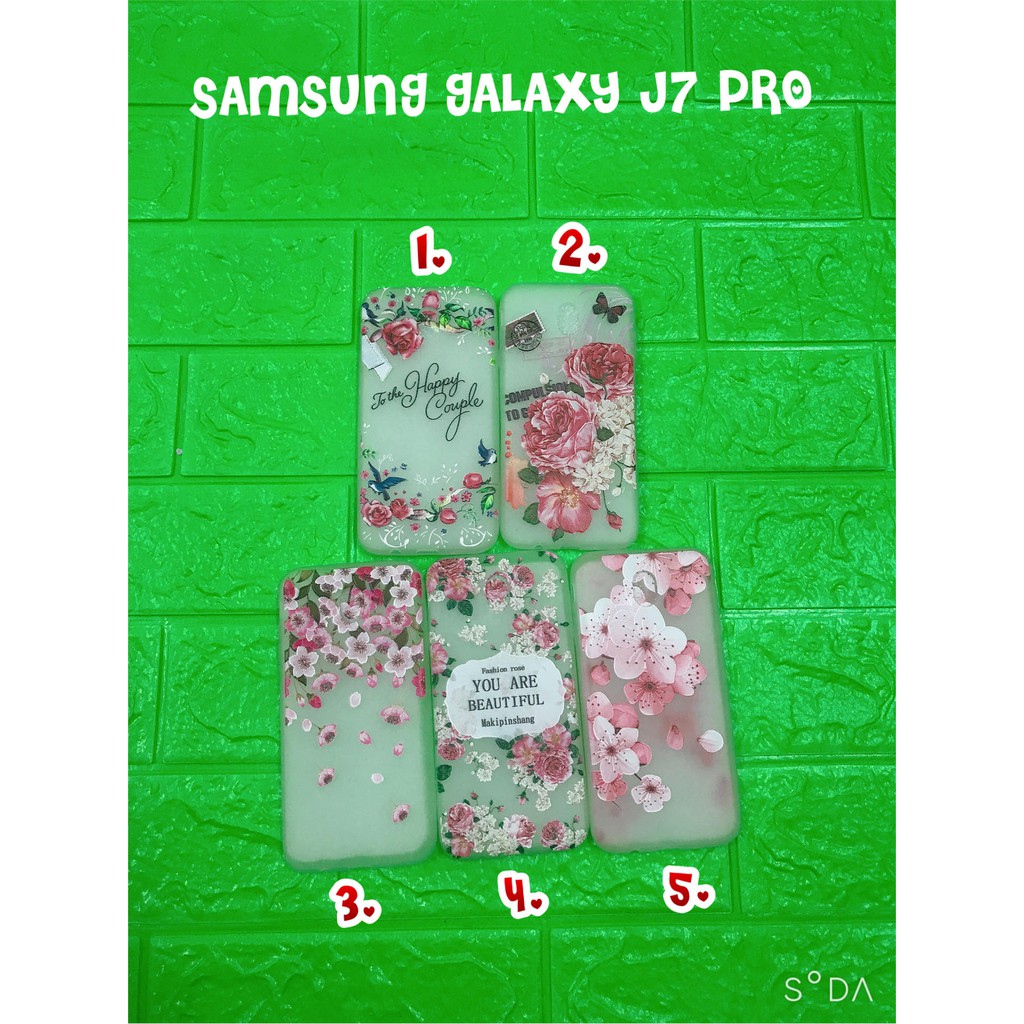 ỐP LƯNG SILICON THỜI TRANG HỌA TIẾT CHO SAMSUNG J7 PRO