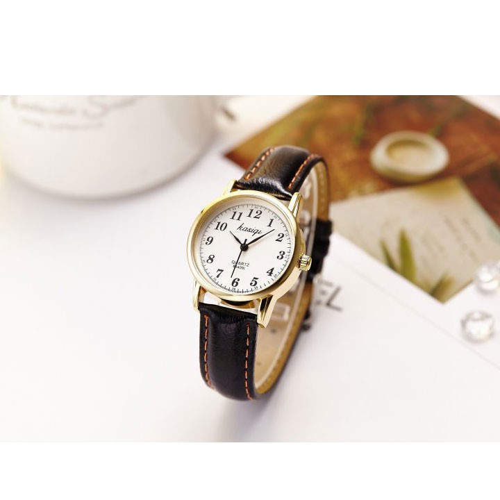Đồng hồ nam nữ Kasiqi dây da thời trang SP684 (Nhiều màu) | BigBuy360 - bigbuy360.vn