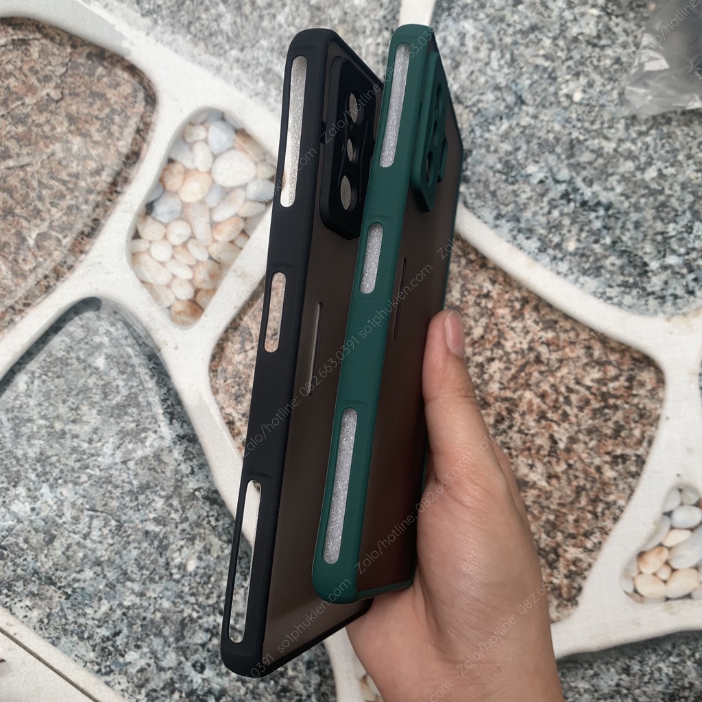 Ốp lưng Xiaomi Redmi K50 gaming K50 K50 pro lưng nhám chống ố, chống bẩn viền màu đẹp, bảo vệ camera toàn diện