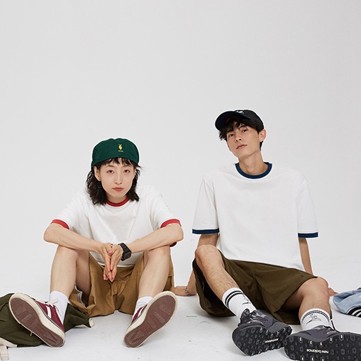 Áo thun INFINITEE Gildan Tay Viền - 76600 Premium Cotton - Adult Ringer T-Shirt