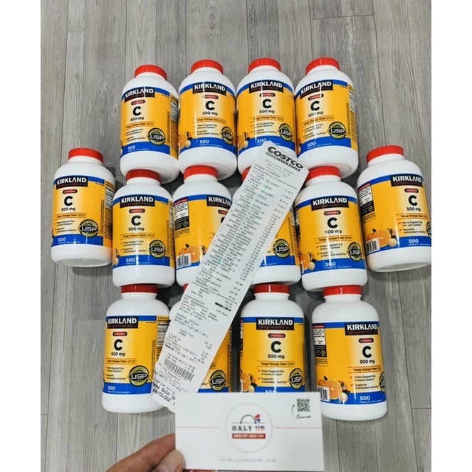 Viên Ngậm Vitamin C 500mg Kirkland 500 Viên