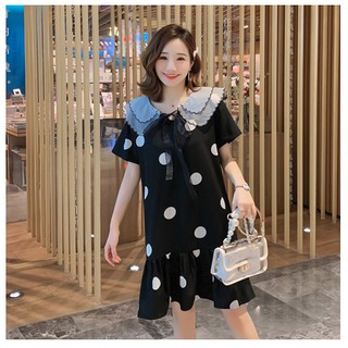 Váy đầm voan chấm bi bigsize