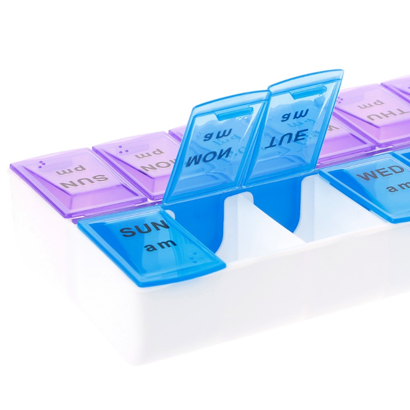 Hộp Đựng Thuốc 7 Ngày Có Nắp Đậy Tiện Dụng