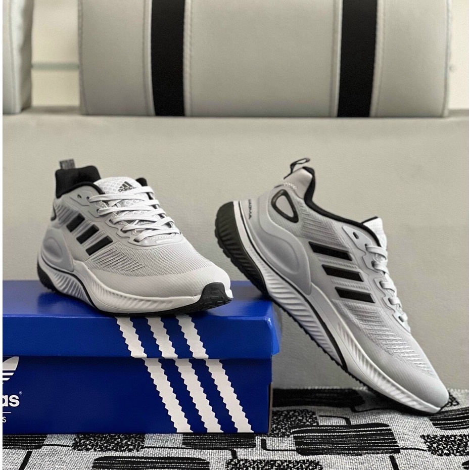Giày Sneaker Nam Nữ Adidas Alphamagma 2022 Xám Vạch Đen