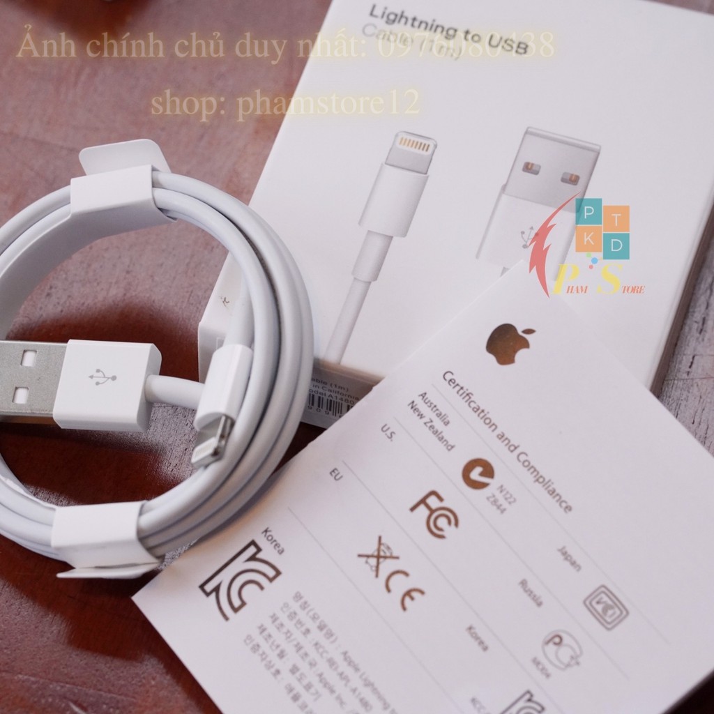 [ Cáp USB - Lightning ] Cáp Sạc IP X Zin 100% Dùng Cho IP 6,7,8,X, Giá Rẻ, Sạc Nhanh, Chất Lượng
