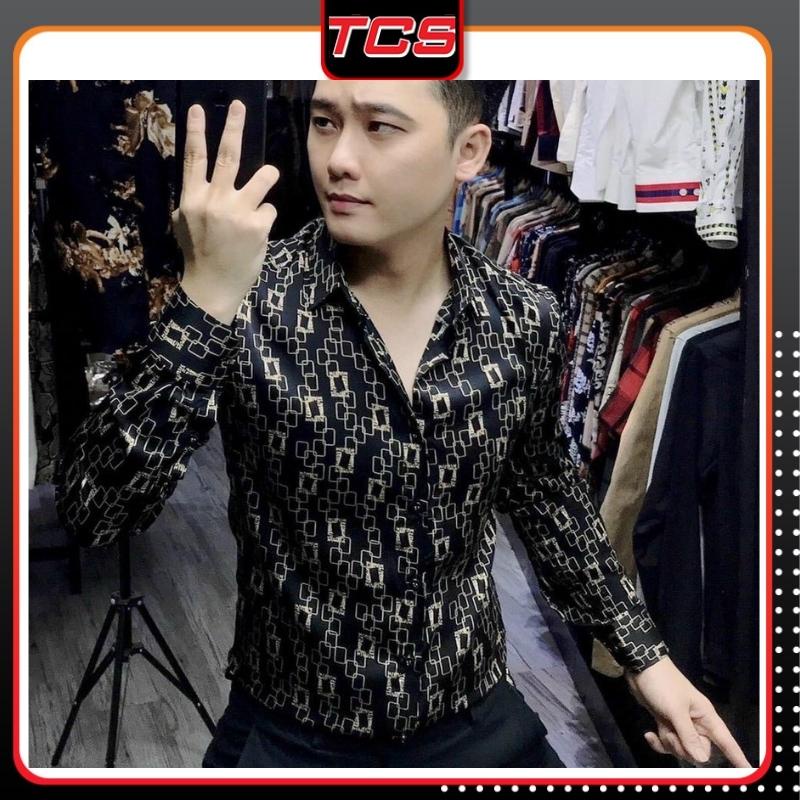 Áo Sơ Mi sọc,sơ mi nam chất lụa,mát mềm mịn không nhăn không xù lông màu xám cao cấp smm 054